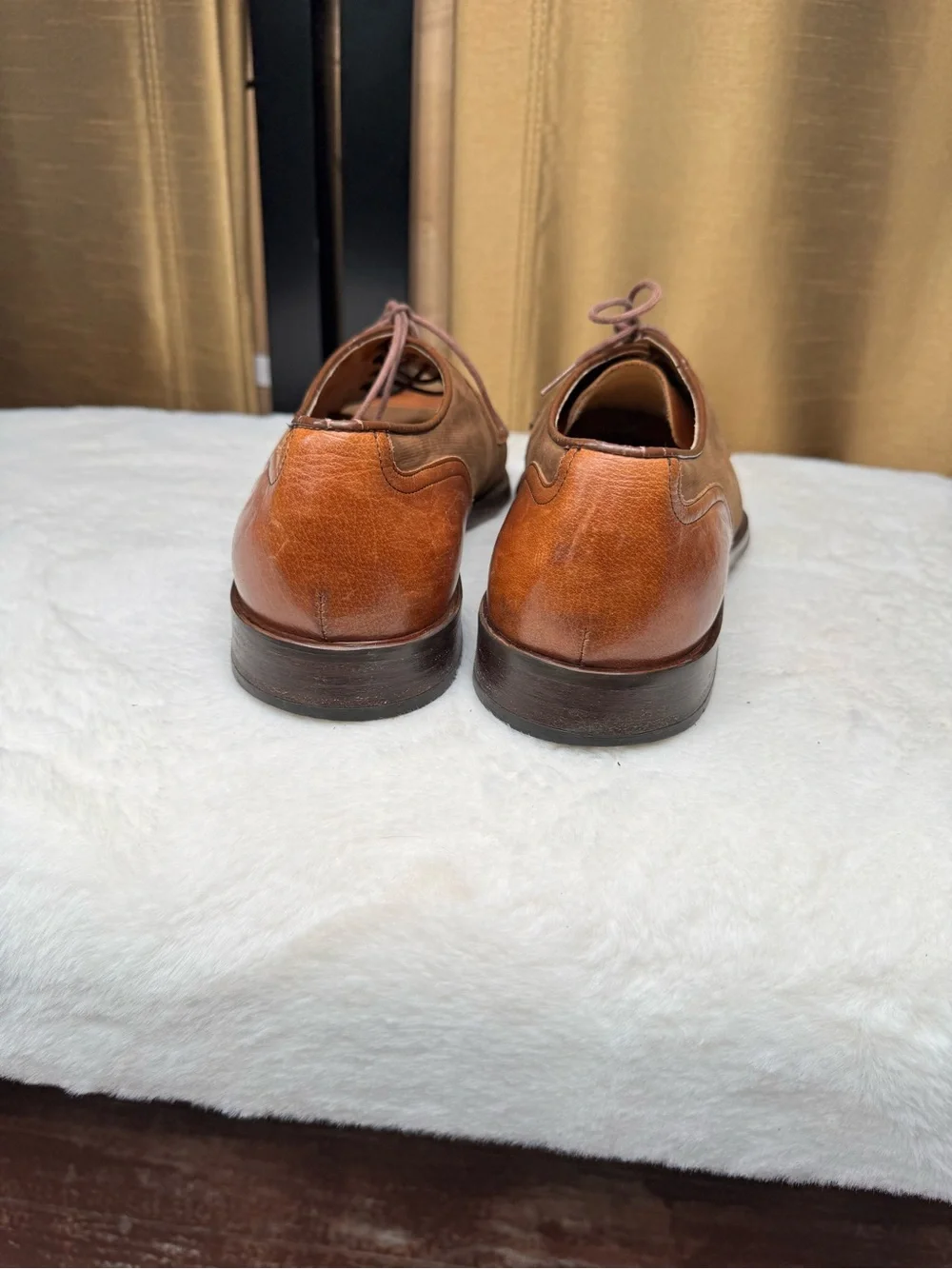 Gallus Fashion Brown Leather Cap Toe Oxford Dress Shoes Men’s US 8 Made Germany
